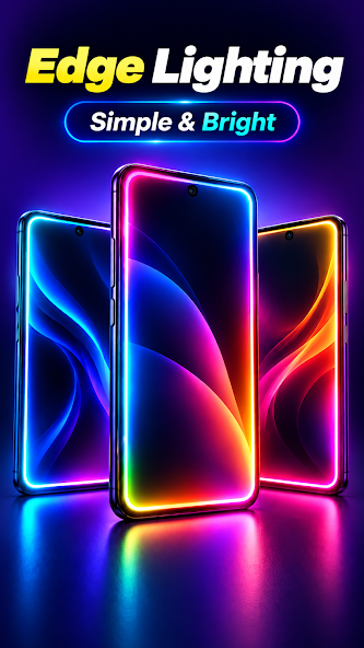 Screenshot 5: colorful phone edge lighting promotional artwork